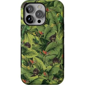 Casely iPhone 13 Pro Case | Ride The Wave | Pastel Rainbow Lined | Compatible with MagSafe | Bold Protective Design(Frida Kahlo | Sneaky Monkeys | Jungle Floral)