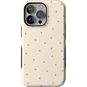 Casely iPhone 13 Pro Case | Ride The Wave | Pastel Rainbow Lined | Compatible with MagSafe | Bold Protective Design(I’m Yours | Tiny Hearts)