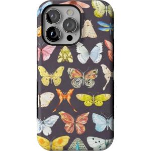 Casely iPhone 13 Pro Case | Ride The Wave | Pastel Rainbow Lined | Compatible with MagSafe | Bold Protective Design(Midnight Monarch | Jenna Palek x Casely)