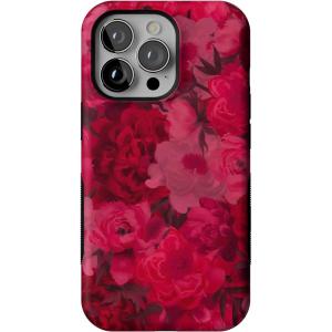 Casely iPhone 13 Pro Case | Ride The Wave | Pastel Rainbow Lined | Compatible with MagSafe | Bold Protective Design(Romance Novel | Moody Floral)