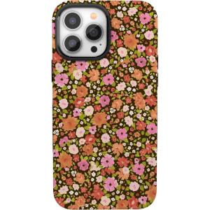 Casely iPhone 13 Pro Case | Ride The Wave | Pastel Rainbow Lined | Compatible with MagSafe | Bold Protective Design(Rustic Roses | Boho Bouquet)