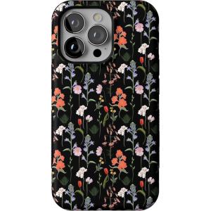 Casely iPhone 13 Pro Case | Ride The Wave | Pastel Rainbow Lined | Compatible with MagSafe | Bold Protective Design(Secret Garden | Mixed Floral)