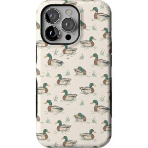 Casely iPhone 13 Pro Case | Ride The Wave | Pastel Rainbow Lined | Compatible with MagSafe | Bold Protective Design(The Boyfriend Collection | Mallard & Co.)