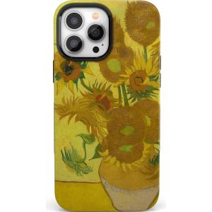 Casely iPhone 13 Pro Case | Ride The Wave | Pastel Rainbow Lined | Compatible with MagSafe | Bold Protective Design(Van Gogh | Sunflowers | Floral)