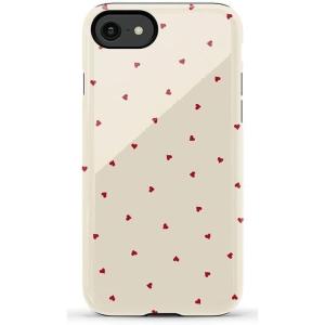 Casely iPhone SE (2020 & 2022) Case | Hibiscus Blooms | Hawaiian Floral | Essential Slim Dual-Layer Protective Case Design(Be Mine | Tiny Hearts)