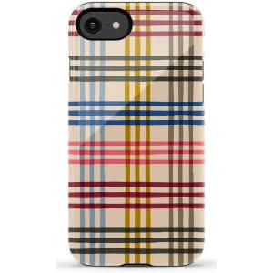 Casely iPhone SE (2020 & 2022) Case | Hibiscus Blooms | Hawaiian Floral | Essential Slim Dual-Layer Protective Case Design(Cheer | Kitty and Vibe Holiday)