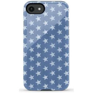 Casely iPhone SE (2020 & 2022) Case | Hibiscus Blooms | Hawaiian Floral | Essential Slim Dual-Layer Protective Case Design(Coastal Blues | Denim Stars)