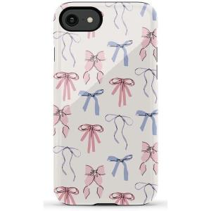 Casely iPhone SE (2020 & 2022) Case | Hibiscus Blooms | Hawaiian Floral | Essential Slim Dual-Layer Protective Case Design(Coquette Girlie | Pastel Bows)