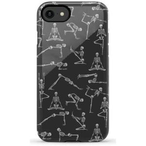 Casely iPhone SE (2020 & 2022) Case | Hibiscus Blooms | Hawaiian Floral | Essential Slim Dual-Layer Protective Case Design(Corpse Pose | Skeleton Yoga)