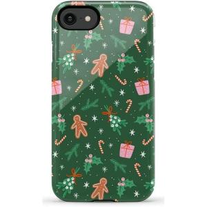 Casely iPhone SE (2020 & 2022) Case | Hibiscus Blooms | Hawaiian Floral | Essential Slim Dual-Layer Protective Case Design(Everything Nice | Gingerbread)
