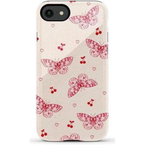 Casely iPhone SE (2020 & 2022) Case | Hibiscus Blooms | Hawaiian Floral | Essential Slim Dual-Layer Protective Case Design(Heart Flutters | Butterfly)