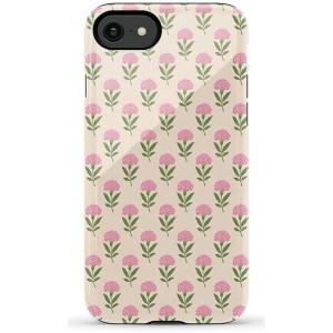 Casely iPhone SE (2020 & 2022) Case | Hibiscus Blooms | Hawaiian Floral | Essential Slim Dual-Layer Protective Case Design(Jenna’s Flowers | Fun on Weekdays)