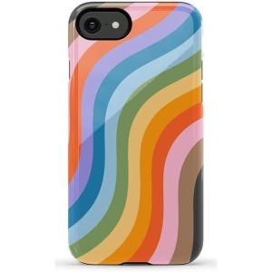 Casely iPhone SE (2020 & 2022) Case | Hibiscus Blooms | Hawaiian Floral | Essential Slim Dual-Layer Protective Case Design(Love for All | Rainbow Pride)