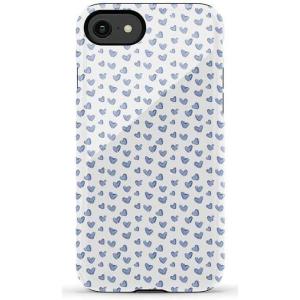 Casely iPhone SE (2020 & 2022) Case | Hibiscus Blooms | Hawaiian Floral | Essential Slim Dual-Layer Protective Case Design(Lovebug | Blue Hearts)