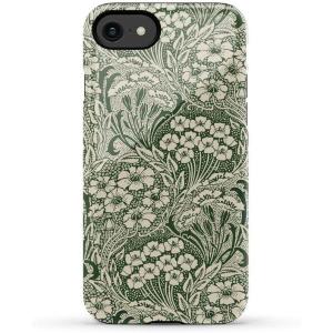 Casely iPhone SE (2020 & 2022) Case | Hibiscus Blooms | Hawaiian Floral | Essential Slim Dual-Layer Protective Case Design(Mystic Meadow | Green Gardens)