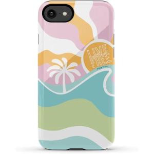 Casely iPhone SE (2020 & 2022) Case | Hibiscus Blooms | Hawaiian Floral | Essential Slim Dual-Layer Protective Case Design(Pura Vida | Tropical Dreams)