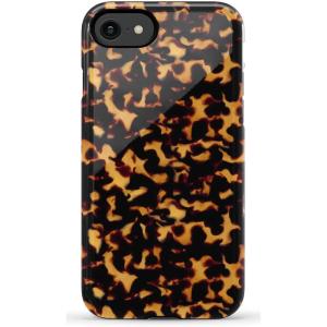 Casely iPhone SE (2020 & 2022) Case | Hibiscus Blooms | Hawaiian Floral | Essential Slim Dual-Layer Protective Case Design(Shell Shocked | Tortoise)