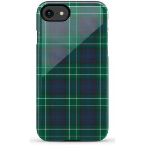 Casely iPhone SE (2020 & 2022) Case | Hibiscus Blooms | Hawaiian Floral | Essential Slim Dual-Layer Protective Case Design(Spruce | Kitty and Vibe Holiday)