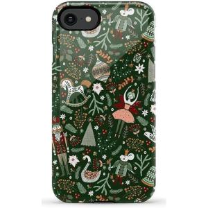 Casely iPhone SE (2020 & 2022) Case | Hibiscus Blooms | Hawaiian Floral | Essential Slim Dual-Layer Protective Case Design(Sugar Plum Fairy | Winter Wonderland)