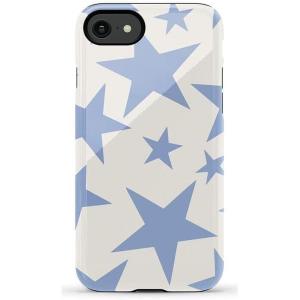 Casely iPhone SE (2020 & 2022) Case | Stars Align | Blue & White Stars | Essential Slim Dual-Layer Protective Design