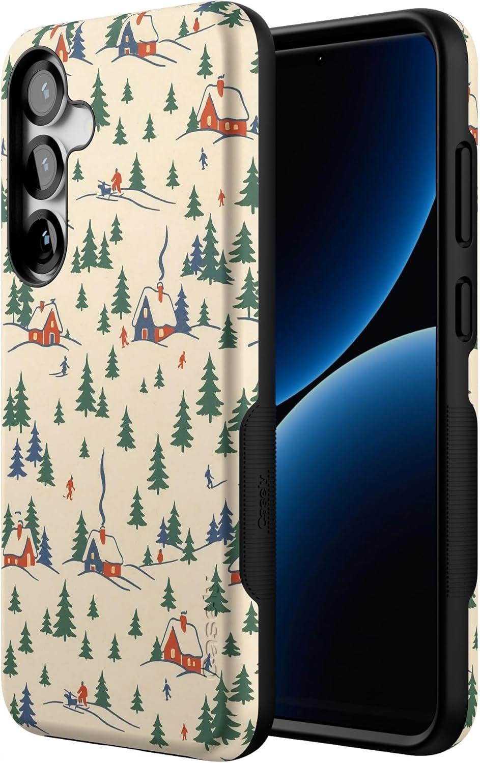 imageCasely Galaxy S22 Plus Case Dashing Doxies Dachshund Dog CaseChalet All Day Winter Village