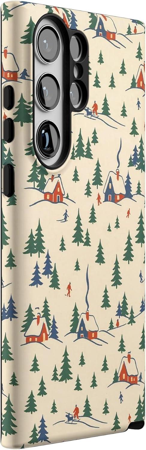 imageCasely Galaxy S22 Plus Case Dashing Doxies Dachshund Dog CaseChalet All Day Winter Village