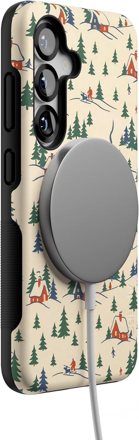 imageCasely Galaxy S22 Plus Case Dashing Doxies Dachshund Dog CaseChalet All Day Winter Village