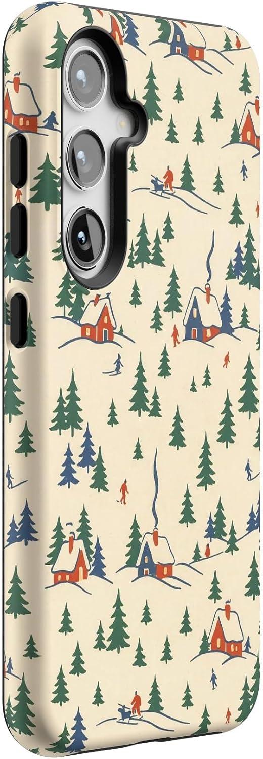 imageCasely Galaxy S22 Plus Case Dashing Doxies Dachshund Dog CaseChalet All Day Winter Village