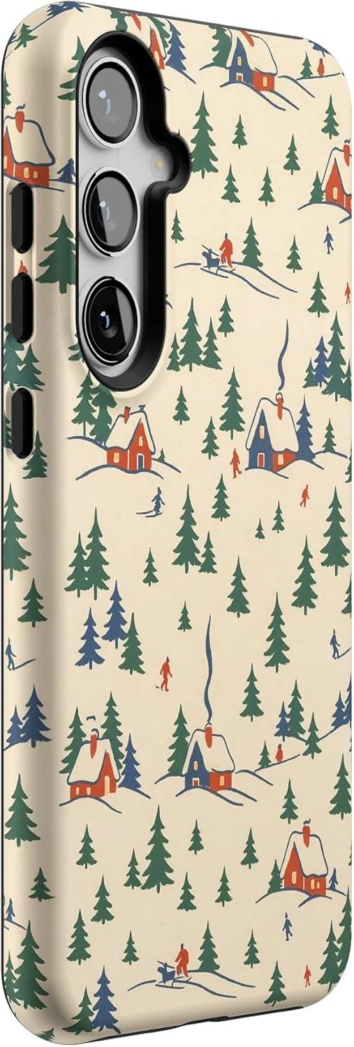 imageCasely Galaxy S22 Plus Case Dashing Doxies Dachshund Dog CaseChalet All Day Winter Village