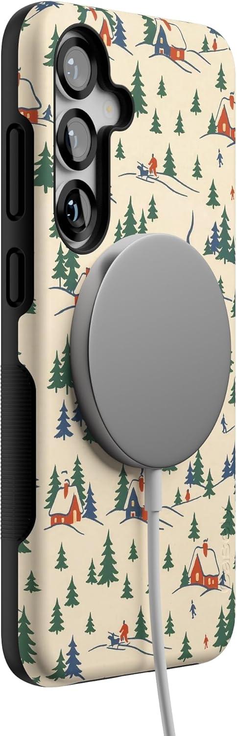 imageCasely Galaxy S22 Plus Case Dashing Doxies Dachshund Dog CaseChalet All Day Winter Village