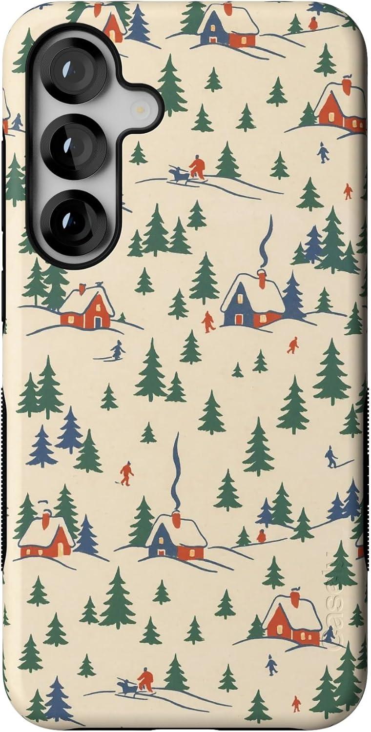 imageCasely Galaxy S22 Plus Case Dashing Doxies Dachshund Dog CaseChalet All Day Winter Village