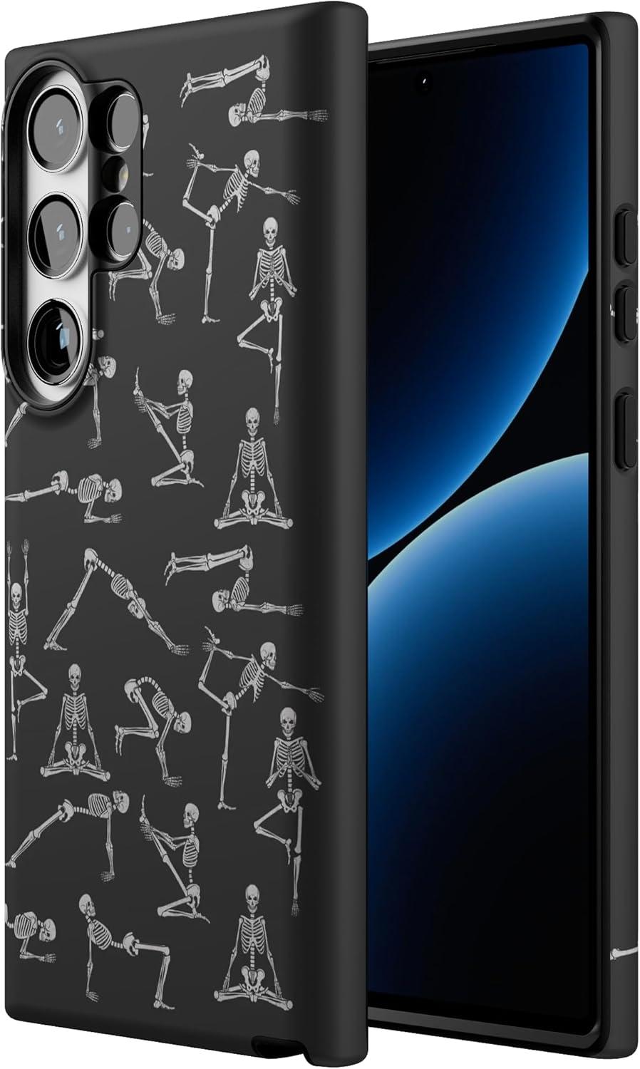 imageCasely Galaxy S23 Ultra Case  Nantucket Cottage  Blue Hydrangea  Essential Slim DualLayer Protective DesignCorpse Pose  Skeleton Yoga