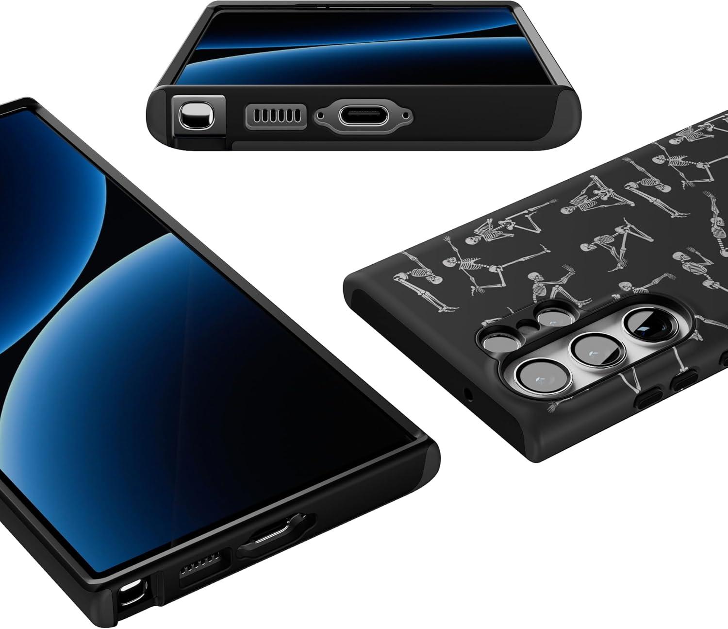 imageCasely Galaxy S23 Ultra Case  Nantucket Cottage  Blue Hydrangea  Essential Slim DualLayer Protective DesignCorpse Pose  Skeleton Yoga