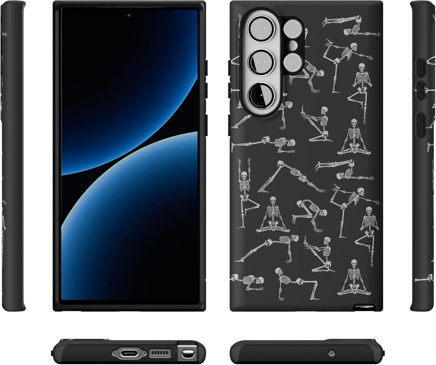 imageCasely Galaxy S23 Ultra Case  Nantucket Cottage  Blue Hydrangea  Essential Slim DualLayer Protective DesignCorpse Pose  Skeleton Yoga