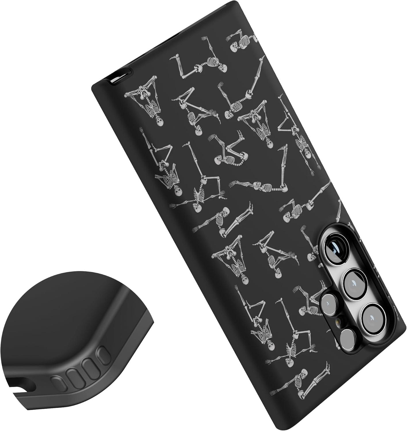 imageCasely Galaxy S23 Ultra Case  Nantucket Cottage  Blue Hydrangea  Essential Slim DualLayer Protective DesignCorpse Pose  Skeleton Yoga