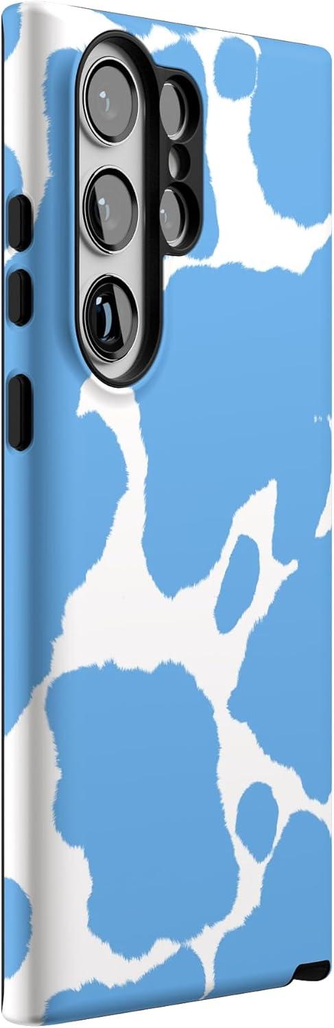imageCasely Galaxy S23 Ultra Case Nantucket Cottage Blue Hydrangea Essential Slim DualLayer Protective DesignCurrent MOOd Light Blue Cow Print
