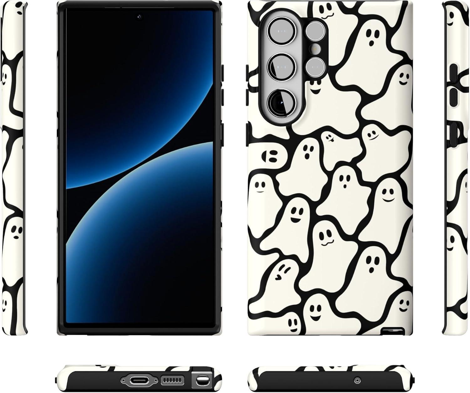 imageCasely Galaxy S23 Ultra Case Nantucket Cottage Blue Hydrangea Essential Slim DualLayer Protective DesignDont Ghost Me Halloween