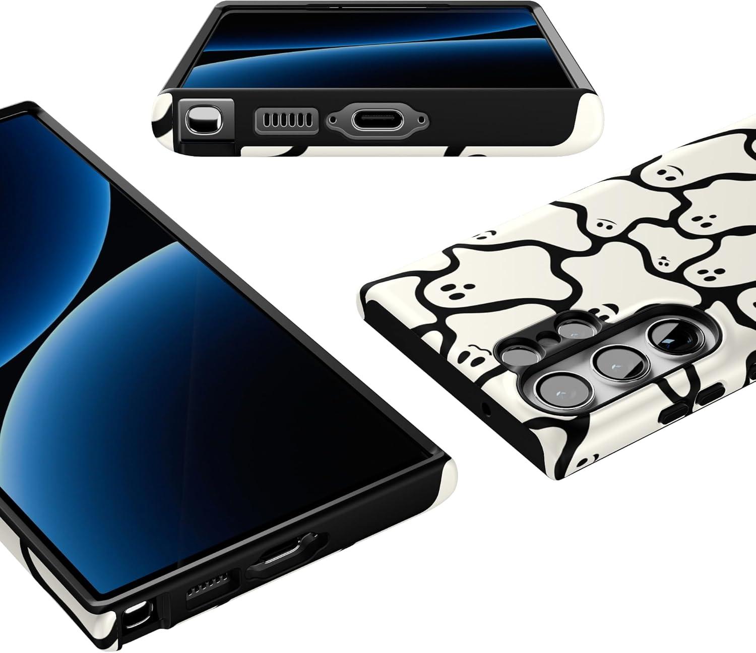 imageCasely Galaxy S23 Ultra Case Nantucket Cottage Blue Hydrangea Essential Slim DualLayer Protective DesignDont Ghost Me Halloween