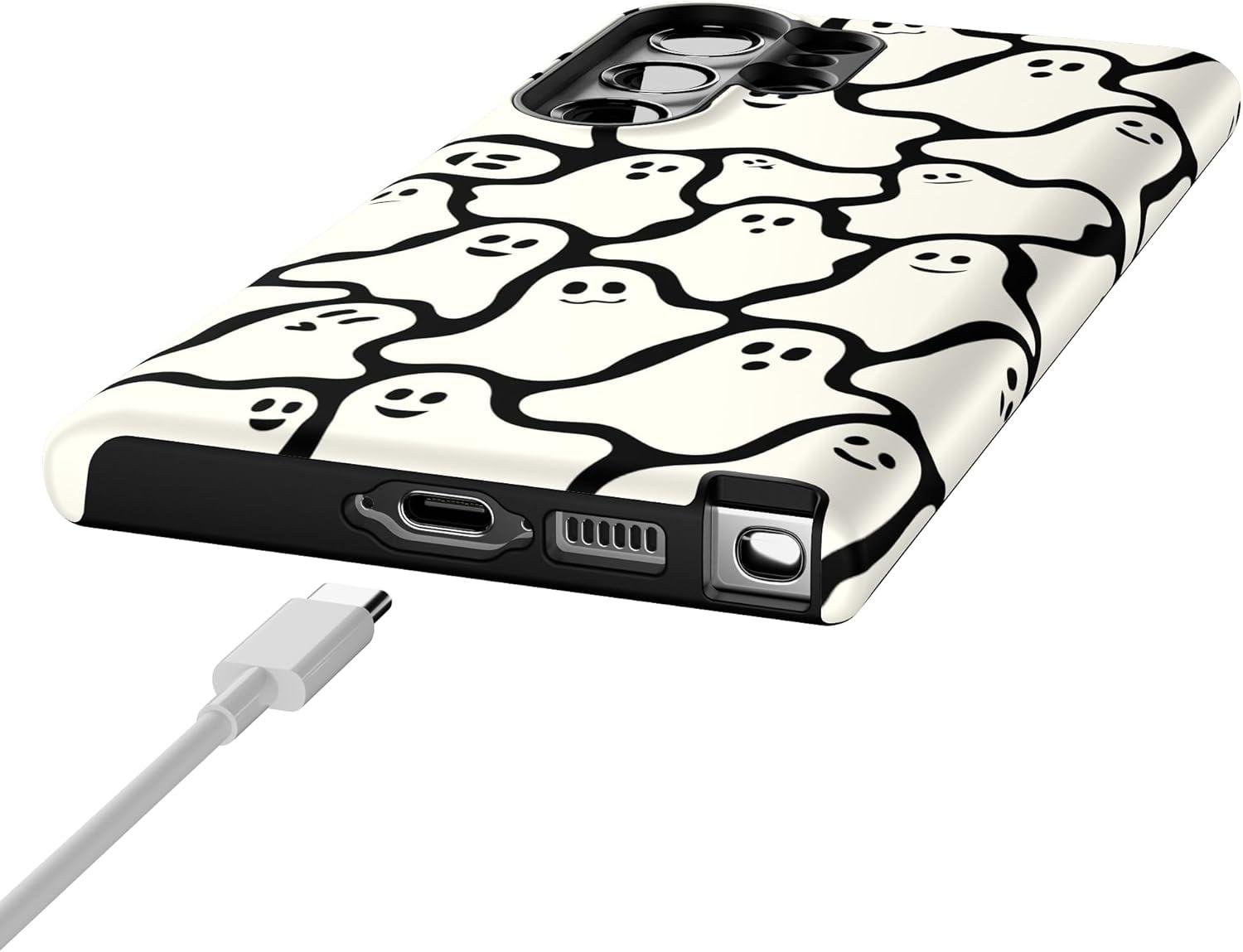 imageCasely Galaxy S23 Ultra Case Nantucket Cottage Blue Hydrangea Essential Slim DualLayer Protective DesignDont Ghost Me Halloween