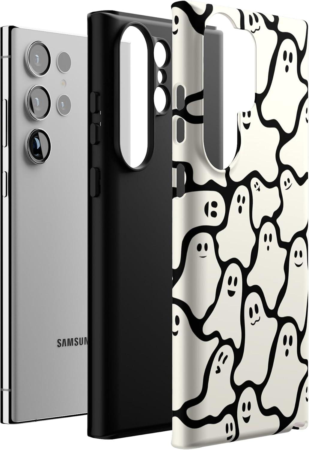 imageCasely Galaxy S23 Ultra Case Nantucket Cottage Blue Hydrangea Essential Slim DualLayer Protective DesignDont Ghost Me Halloween