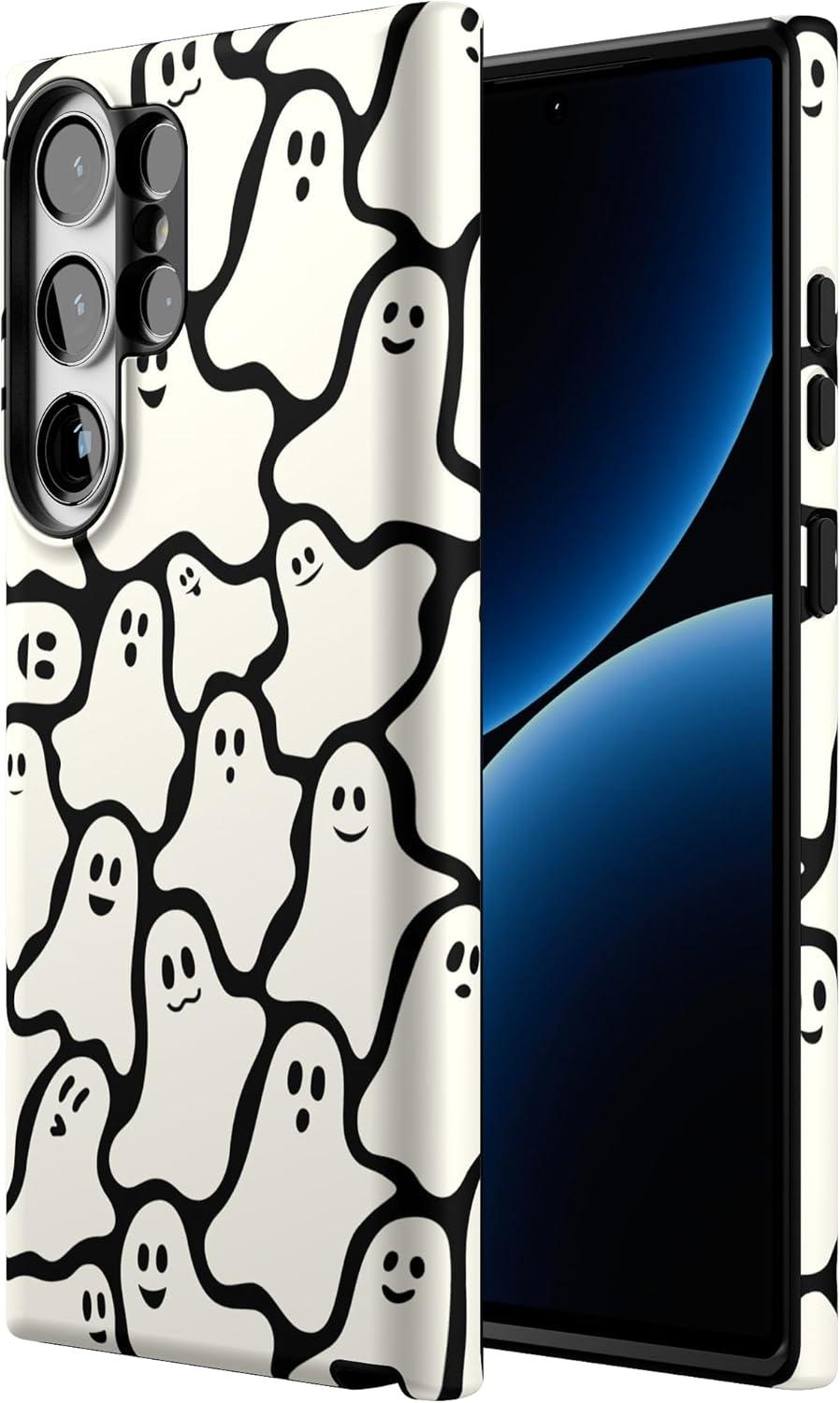 imageCasely Galaxy S23 Ultra Case Nantucket Cottage Blue Hydrangea Essential Slim DualLayer Protective DesignDont Ghost Me Halloween