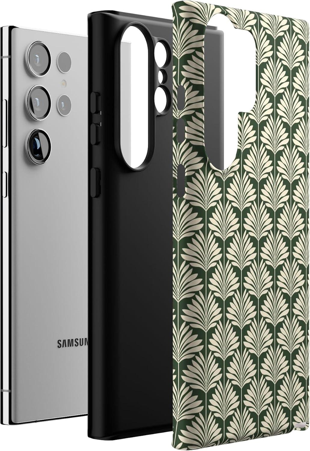 imageCasely Galaxy S23 Ultra Case Nantucket Cottage Blue Hydrangea Essential Slim DualLayer Protective DesignThe Boyfriend Collection Cabana Nights