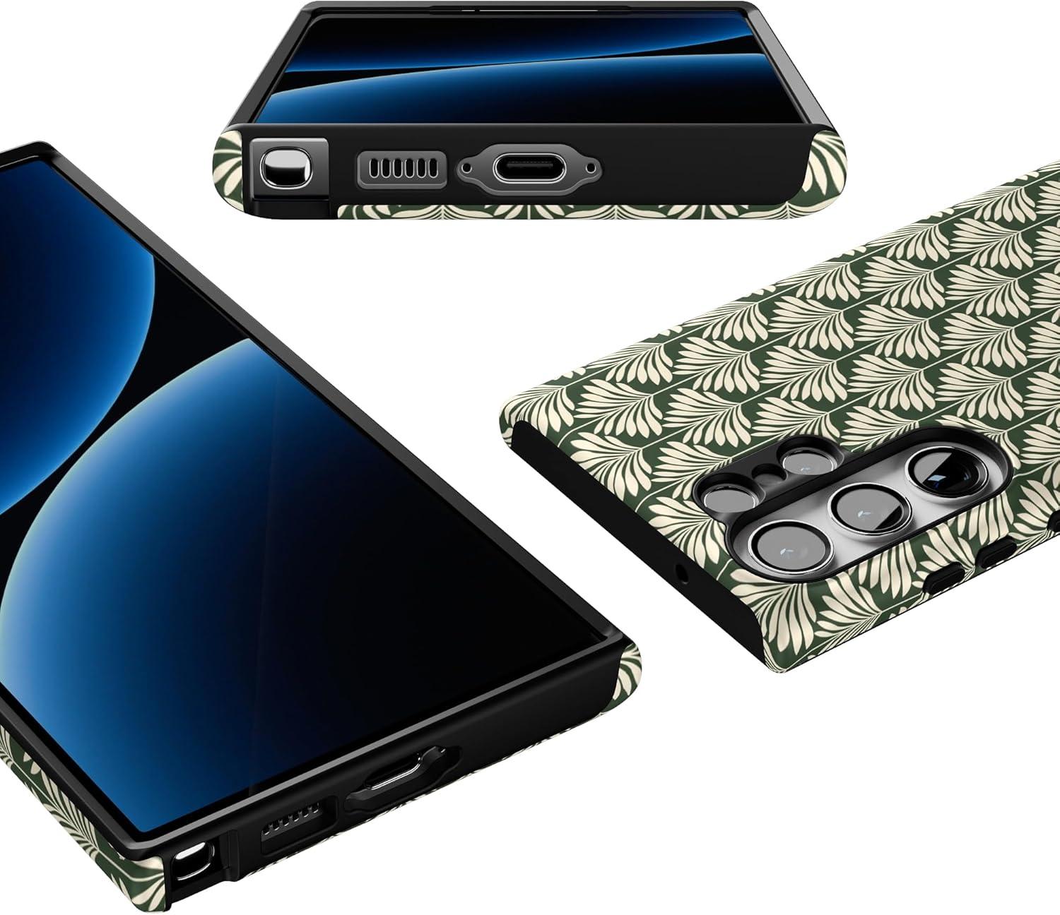 imageCasely Galaxy S23 Ultra Case Nantucket Cottage Blue Hydrangea Essential Slim DualLayer Protective DesignThe Boyfriend Collection Cabana Nights