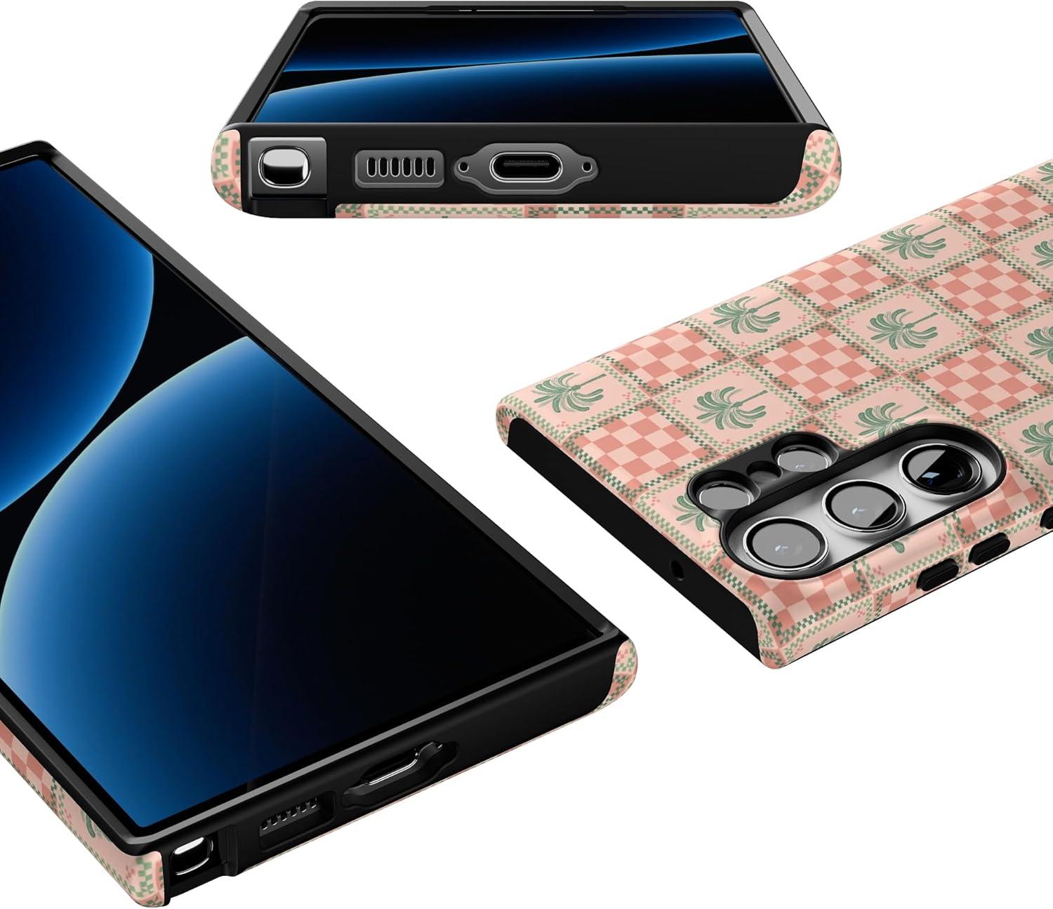 imageCasely Galaxy S23 Ultra Case Nantucket Cottage Blue Hydrangea Essential Slim DualLayer Protective DesignThe Social Club Palm Beach