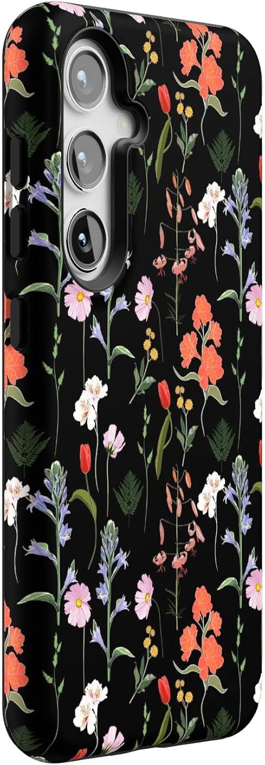 imageCasely Galaxy S24 Case Tuscan Tiles Dolce Vita Essential Slim DualLayer Protective DesignSecret Garden Mixed Floral