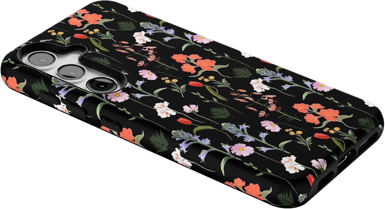 imageCasely Galaxy S24 Case Tuscan Tiles Dolce Vita Essential Slim DualLayer Protective DesignSecret Garden Mixed Floral