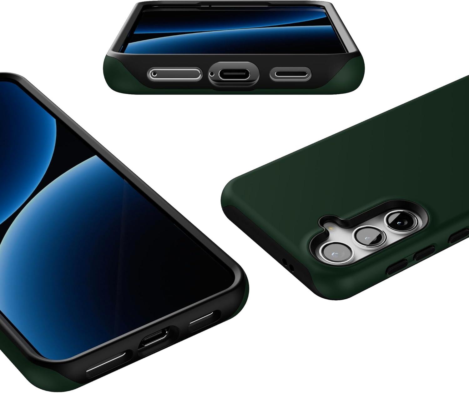 imageCasely Galaxy S24 Case Tuscan Tiles Dolce Vita Essential Slim DualLayer Protective DesignThe Boyfriend Collection Forest Green