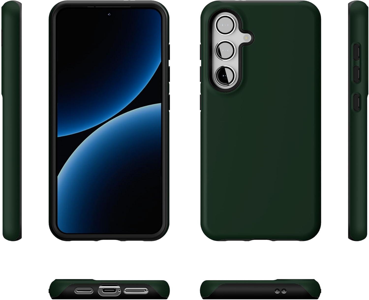 imageCasely Galaxy S24 Case Tuscan Tiles Dolce Vita Essential Slim DualLayer Protective DesignThe Boyfriend Collection Forest Green