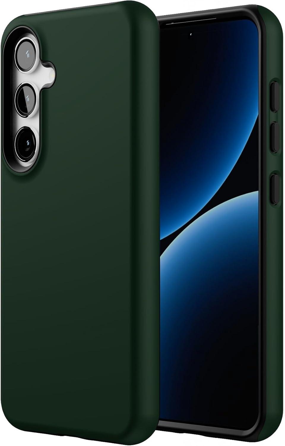 imageCasely Galaxy S24 Case Tuscan Tiles Dolce Vita Essential Slim DualLayer Protective DesignThe Boyfriend Collection Forest Green