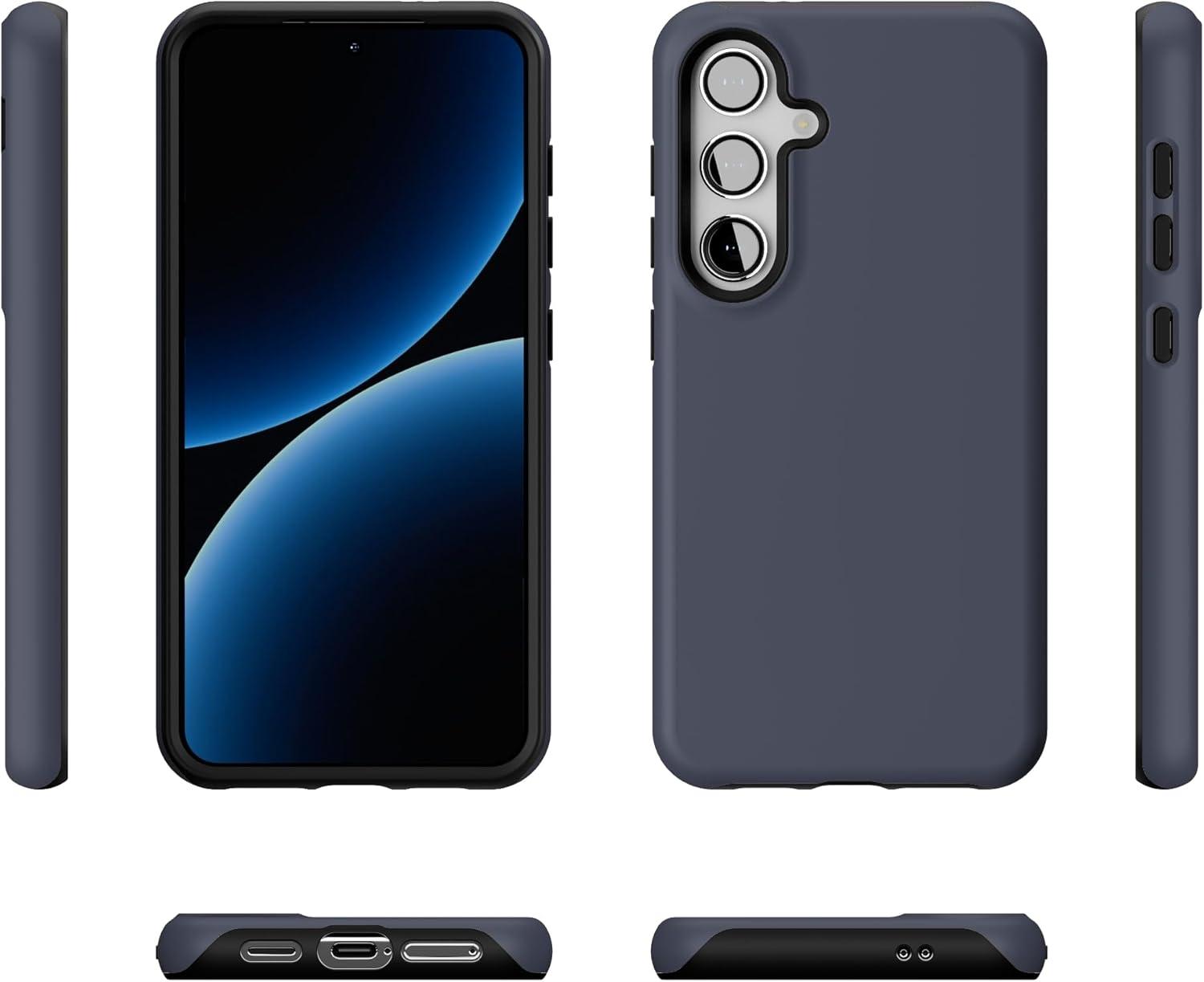 imageCasely Galaxy S24 Case Tuscan Tiles Dolce Vita Essential Slim DualLayer Protective DesignThe Boyfriend Collection Slate Blue